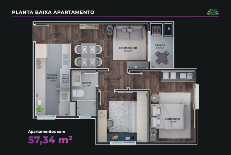 Apartamento na Planta em Novo Hamburgo – Bairro Ideal